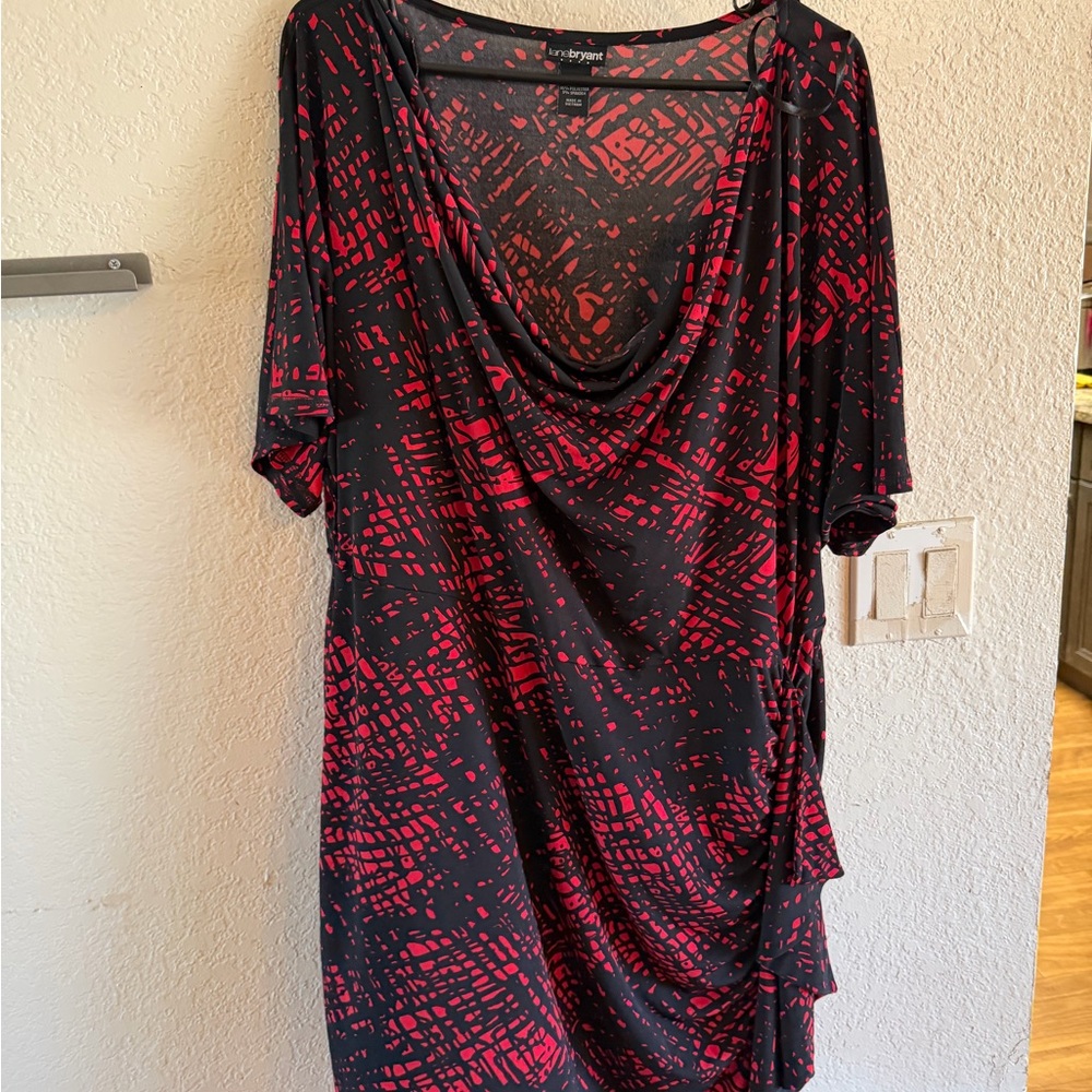 Lane Bryant Black and Red Dress